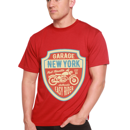 Garage New York Men's Bamboo Viscose/Organic Cotton Short Sleeve Graphic T-Shirt