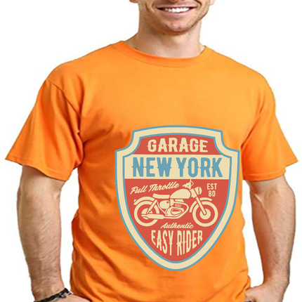 Garage New York Men's Bamboo Viscose/Organic Cotton Short Sleeve Graphic T-Shirt