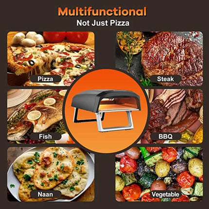 Geek Chef Outdoor Pizza Oven Pizza Grilling 12'' Portable Gas Oven