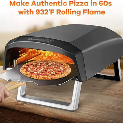 Geek Chef Outdoor Pizza Oven Pizza Grilling 12'' Portable Gas Oven