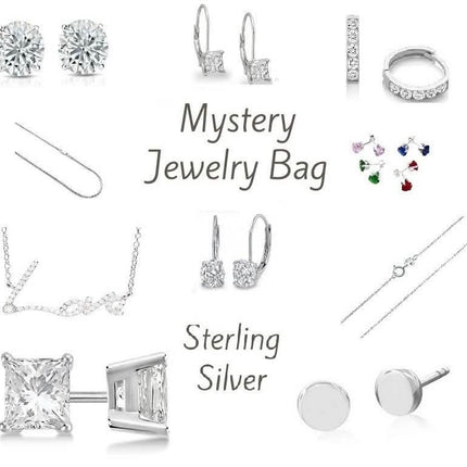 Genuine 925 Sterling Silver Jewelry Mystery Bag