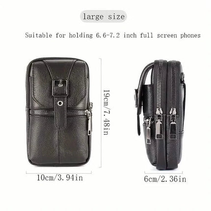 Genuine Leather Multifunctional Cell Phone Bag