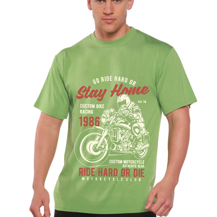 Go Ride Hard Men's Bamboo Viscose/Organic Cotton Short Sleeve Graphic T-Shirt