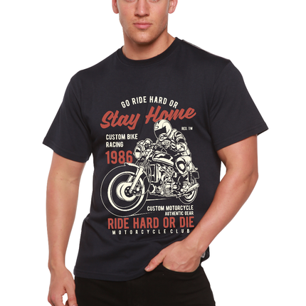 Go Ride Hard Men's Bamboo Viscose/Organic Cotton Short Sleeve Graphic T-Shirt
