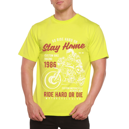Go Ride Hard Men's Bamboo Viscose/Organic Cotton Short Sleeve Graphic T-Shirt