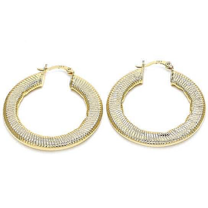 Gold Filled Flat Hoop Earrings