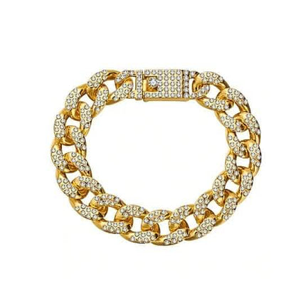 Gold Filled High Polish Finish Men's Bracelet Hip Hop Miami Cuban Link