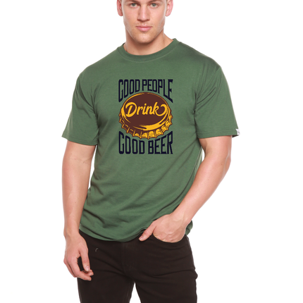 Good People Men's Bamboo Viscose/Organic Cotton Short Sleeve Graphic T-Shirt