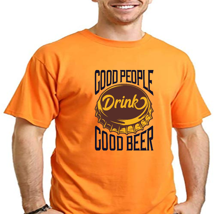 Good People Men's Bamboo Viscose/Organic Cotton Short Sleeve Graphic T-Shirt