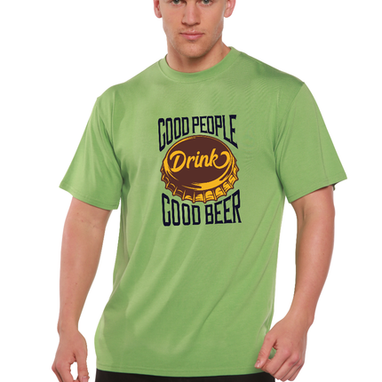 Good People Men's Bamboo Viscose/Organic Cotton Short Sleeve Graphic T-Shirt