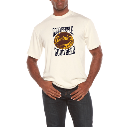 Good People Men's Bamboo Viscose/Organic Cotton Short Sleeve Graphic T-Shirt