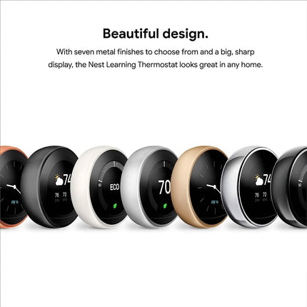 Google Nest Learning Thermostat - Smart Wi-Fi Thermostat (Refurbished)