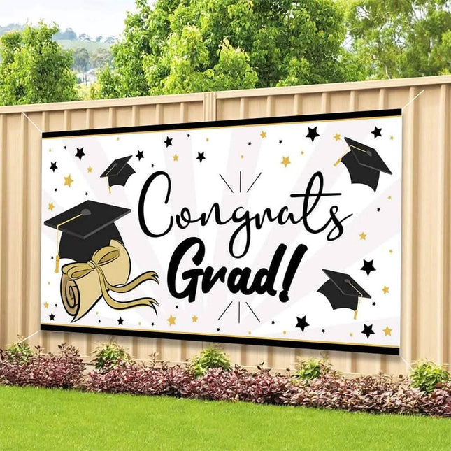 Graduation Party Hanging Swirls Strings Banner