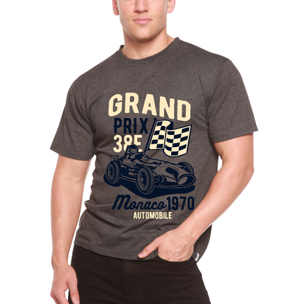 Grand Prix Men's Bamboo Viscose/Organic Cotton Short Sleeve Graphic T-Shirt