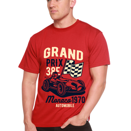 Grand Prix Men's Bamboo Viscose/Organic Cotton Short Sleeve Graphic T-Shirt
