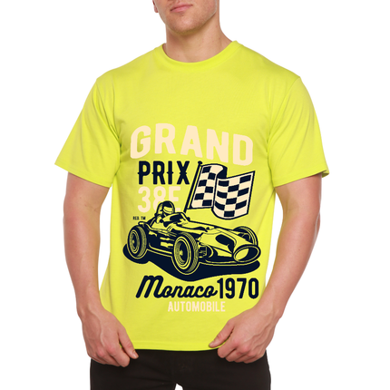 Grand Prix Men's Bamboo Viscose/Organic Cotton Short Sleeve Graphic T-Shirt