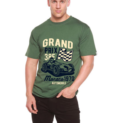 Grand Prix Men's Bamboo Viscose/Organic Cotton Short Sleeve Graphic T-Shirt