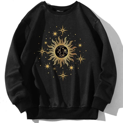 Graphic Print Thermal Sweatshirt