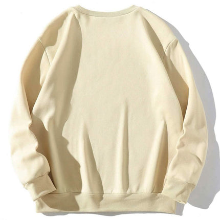 Graphic Print Thermal Sweatshirt