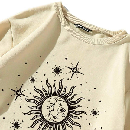 Graphic Print Thermal Sweatshirt