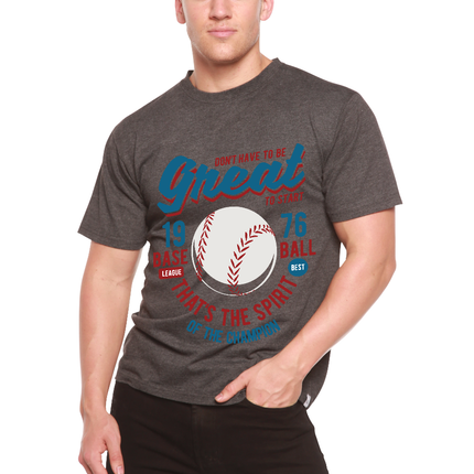 Great Baseball Men's Bamboo Viscose/Organic Cotton Short Sleeve Graphic T-Shirt