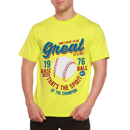 Great Baseball Men's Bamboo Viscose/Organic Cotton Short Sleeve Graphic T-Shirt