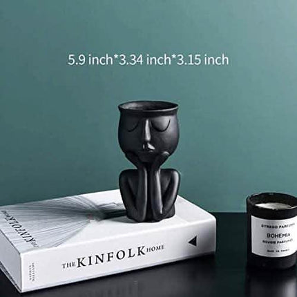 Greneric Character Portrait Flower Pot Resin Succulents Plant Pot