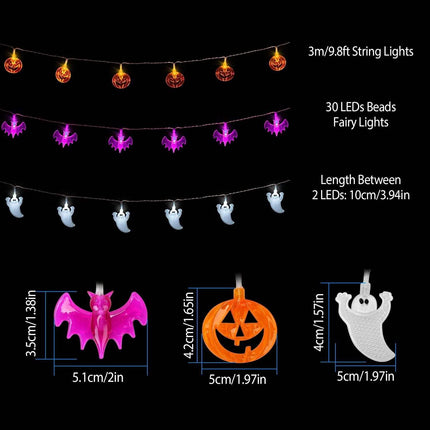 Halloween 30 LED String Lights
