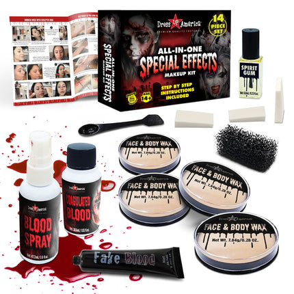 Scar Makeup Kit for Halloween – Easy Special Effects Costume Makeup