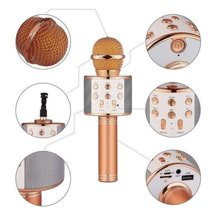 Karaoke Handheld Wireless Bluetooth Microphone