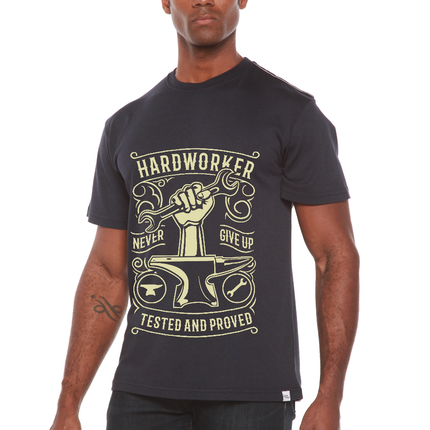 Hard Worker Men's Bamboo Viscose/Organic Cotton Short Sleeve Graphic T-Shirt