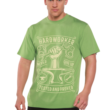 Hard Worker Men's Bamboo Viscose/Organic Cotton Short Sleeve Graphic T-Shirt
