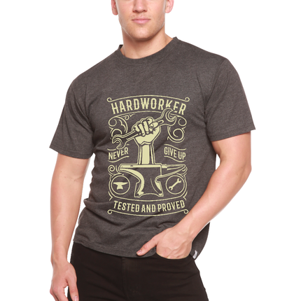 Hard Worker Men's Bamboo Viscose/Organic Cotton Short Sleeve Graphic T-Shirt
