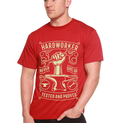 Hard Worker Men's Bamboo Viscose/Organic Cotton Short Sleeve Graphic T-Shirt