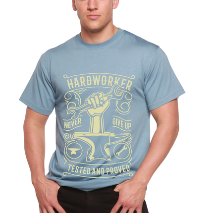 Hard Worker Men's Bamboo Viscose/Organic Cotton Short Sleeve Graphic T-Shirt