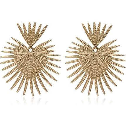 Heart Dangle Earrings Studs Gold Star Statement Earrings