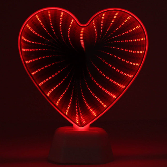 Hearth and Haven Laser Night Light Desktop Decorative Infinity Mirror