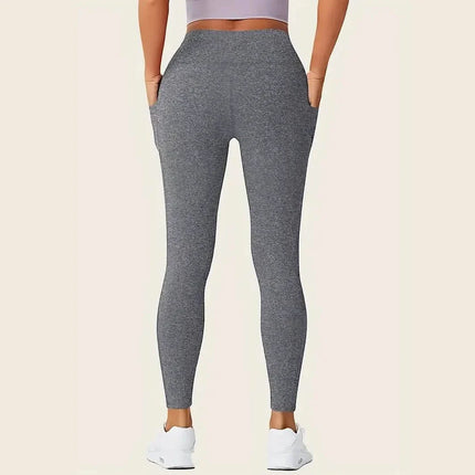 High Rise Butt Lifting Seamless Leggings with Phone Pockets