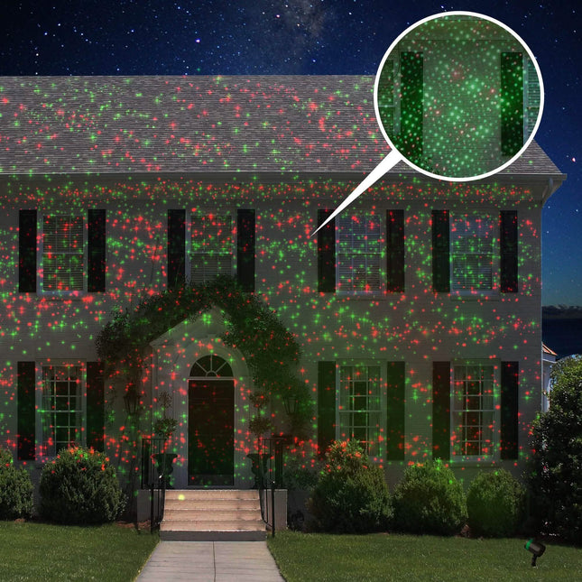 Holiday Light Projectors with Red and Green 12 Patterns