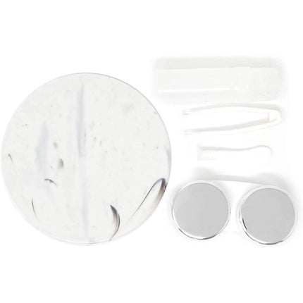 Honbay Fashion Marble Contact Lens Case with Mirror