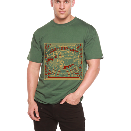 Hot Rod Men's Bamboo Viscose/Organic Cotton Short Sleeve Graphic T-Shirt