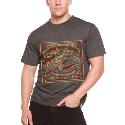 Hot Rod Men's Bamboo Viscose/Organic Cotton Short Sleeve Graphic T-Shirt