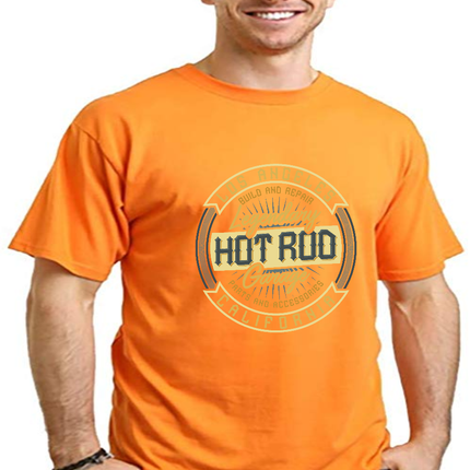 HOT ROO Men's Bamboo Viscose/Organic Cotton Short Sleeve Graphic T-Shirt