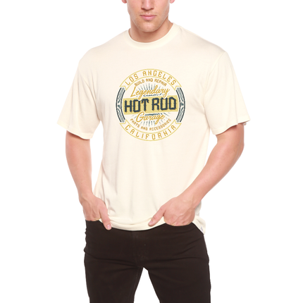 HOT ROO Men's Bamboo Viscose/Organic Cotton Short Sleeve Graphic T-Shirt