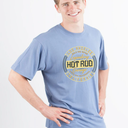 HOT ROO Men's Bamboo Viscose/Organic Cotton Short Sleeve Graphic T-Shirt
