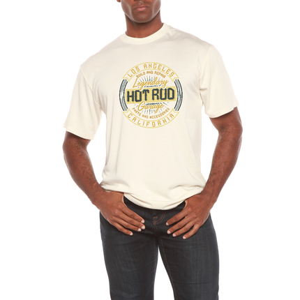 HOT ROO Men's Bamboo Viscose/Organic Cotton Short Sleeve Graphic T-Shirt