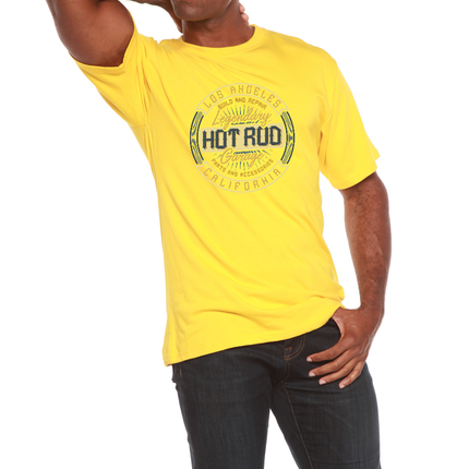 HOT ROO Men's Bamboo Viscose/Organic Cotton Short Sleeve Graphic T-Shirt