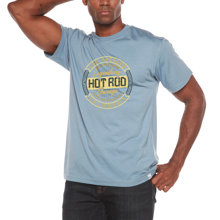 HOT ROO Men's Bamboo Viscose/Organic Cotton Short Sleeve Graphic T-Shirt