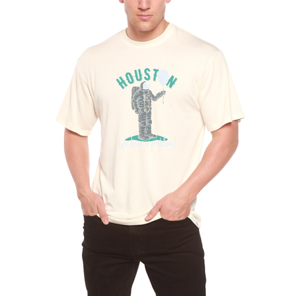 HOUSTON Men's Bamboo Viscose/Organic Cotton Short Sleeve Graphic T-Shirt