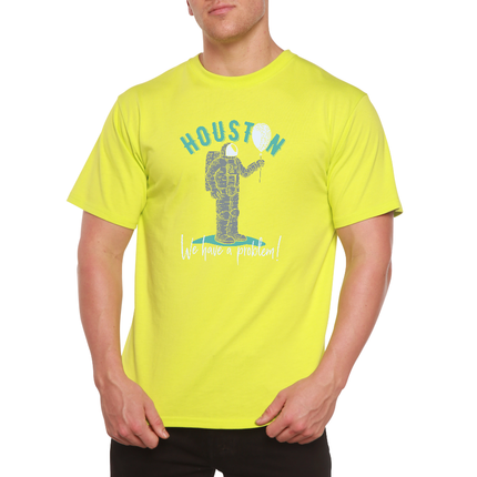 HOUSTON Men's Bamboo Viscose/Organic Cotton Short Sleeve Graphic T-Shirt